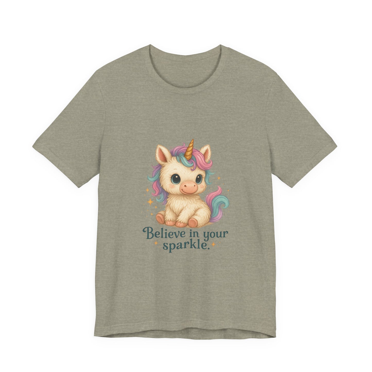 Believe in Your Sparkle Cute Unicorn T-Shirt