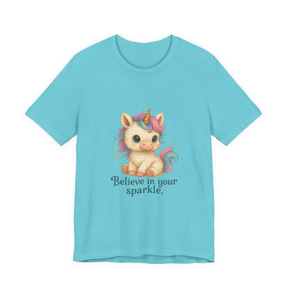 Believe in Your Sparkle Cute Unicorn T-Shirt