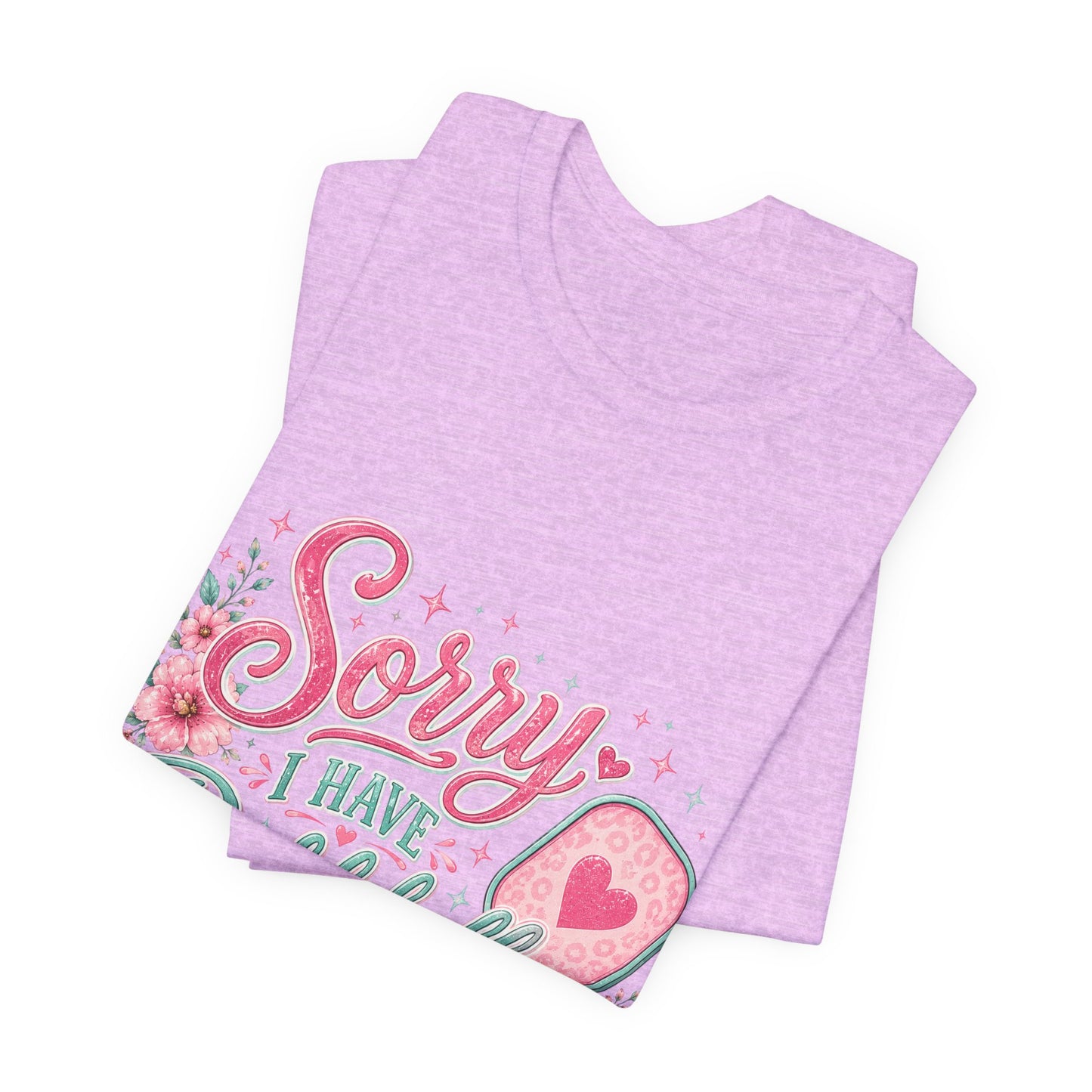 Sorry I Have Pickleball Tee — Cute Floral Pickleball T‑Shirt for Players