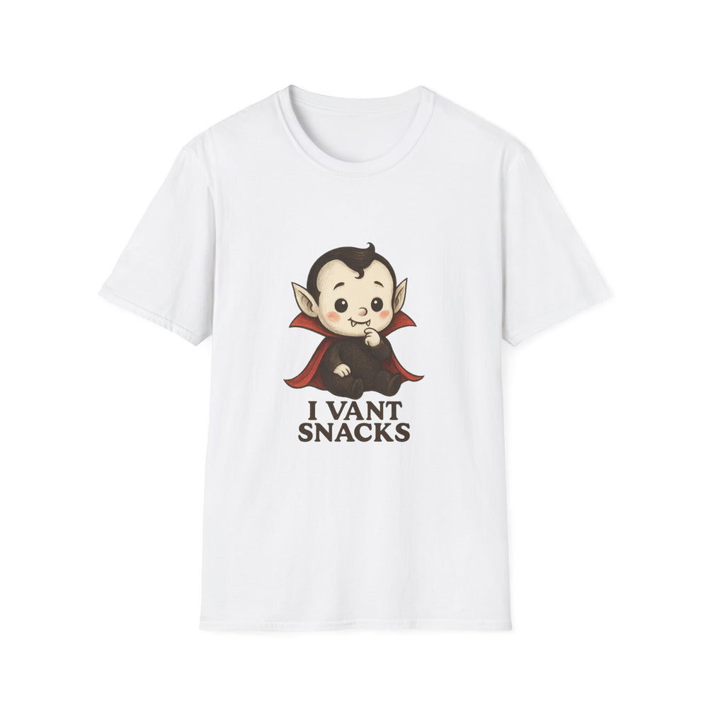 I Vant Snacks Funny Baby Vampire T-Shirt