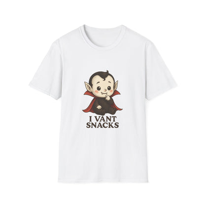 I Vant Snacks Funny Baby Vampire T-Shirt