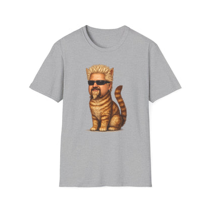 Guy Fieri Cat Funny Parody T-Shirt