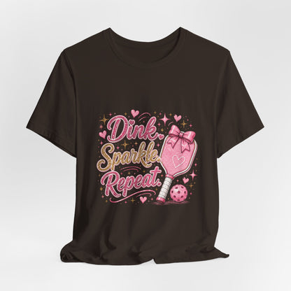 Dink Sparkle Repeat Funny Pickleball T-Shirt
