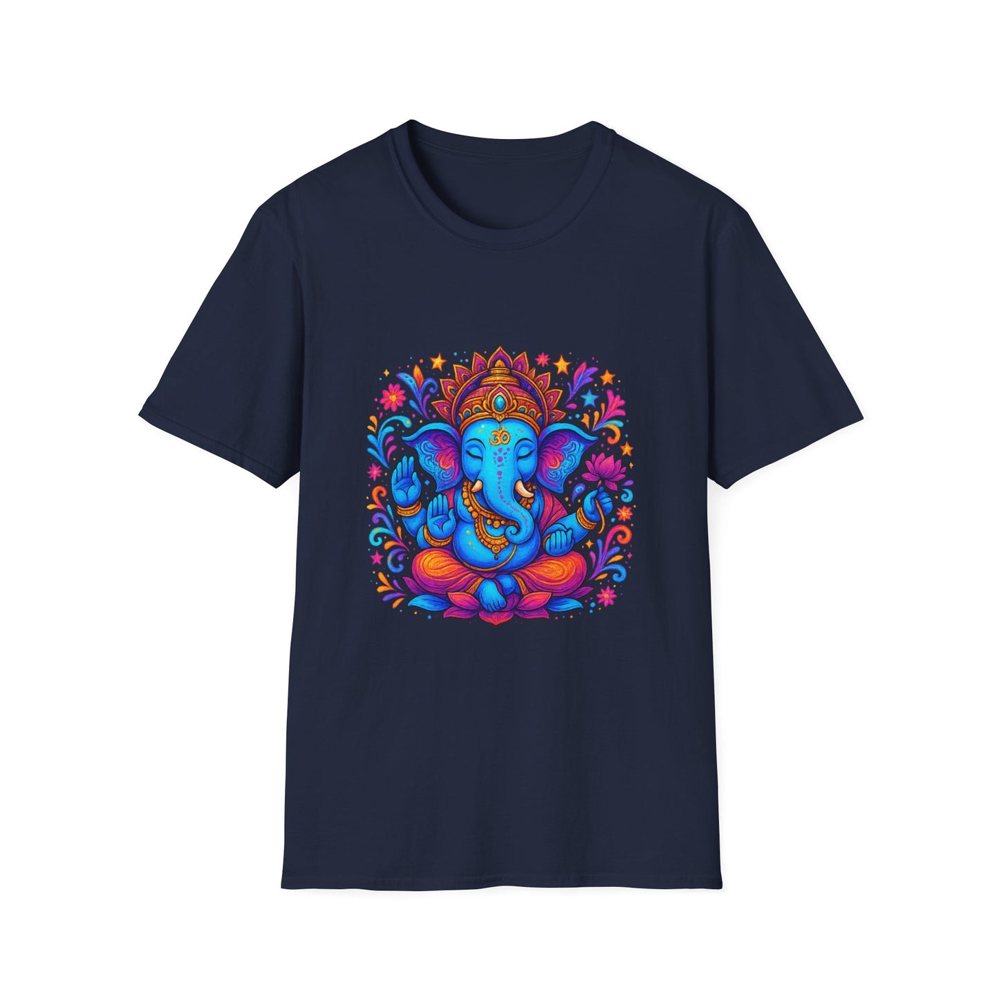 Vibrant Ganesha Hindu God Colorful T-Shirt