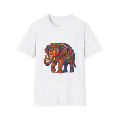 Vibrant Mandala Elephant Indian Art T-Shirt