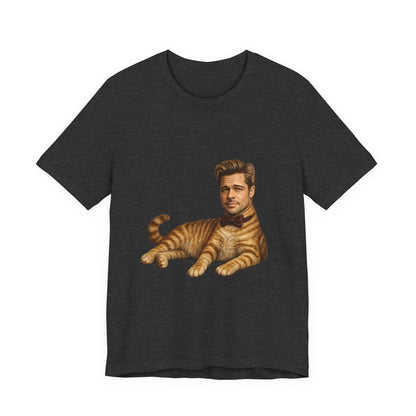 Brad Pitt Cat Parody T-Shirt