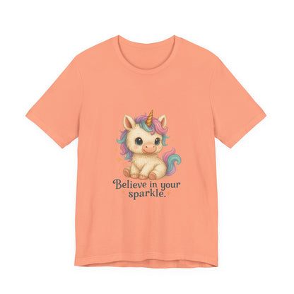 Believe in Your Sparkle Cute Unicorn T-Shirt