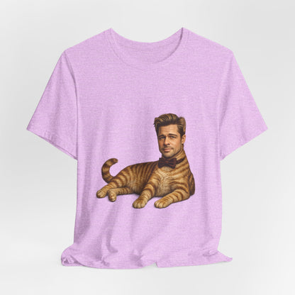 Brad Pitt Cat Parody T-Shirt